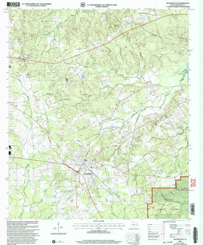 United States Geological Survey Huntington, TX (2003, 24000-Scale) digital map