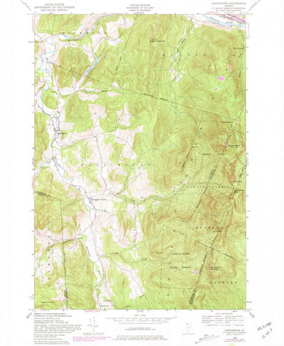 United States Geological Survey Huntington, VT (1948, 24000-Scale) digital map