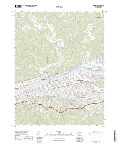 United States Geological Survey Huntington, WV (2023, 24000-Scale) digital map