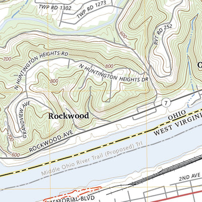 United States Geological Survey Huntington, WV (2023, 24000-Scale) digital map