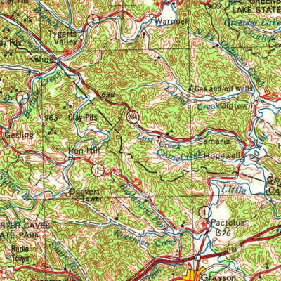 United States Geological Survey Huntington, WV-KY-OH (1957, 250000-Scale) digital map