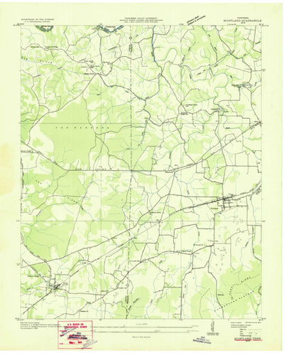 United States Geological Survey Huntland, TN (1936, 24000-Scale) digital map