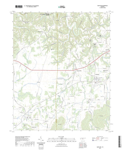 United States Geological Survey Huntland, TN (2022, 24000-Scale) digital map