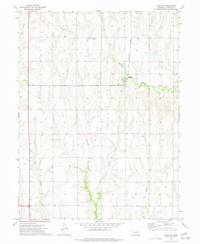 United States Geological Survey Huntley, NE (1974, 24000-Scale) digital map