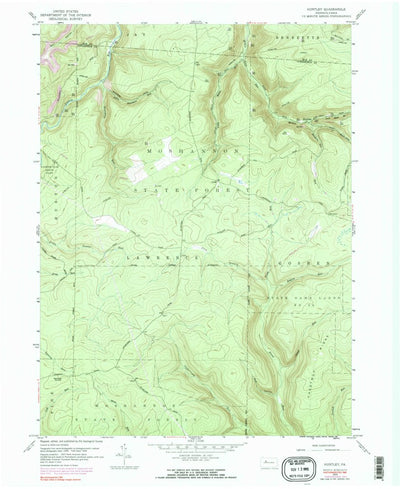 United States Geological Survey Huntley, PA (1959, 24000-Scale) digital map