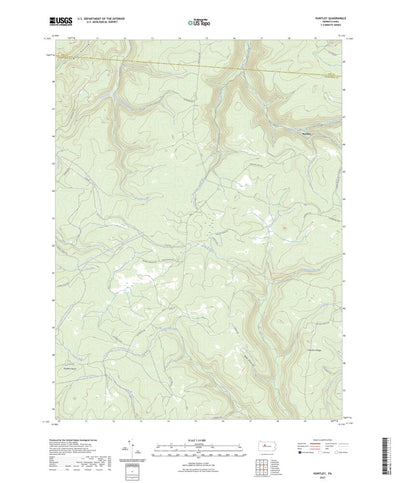 United States Geological Survey Huntley, PA (2023, 24000-Scale) digital map