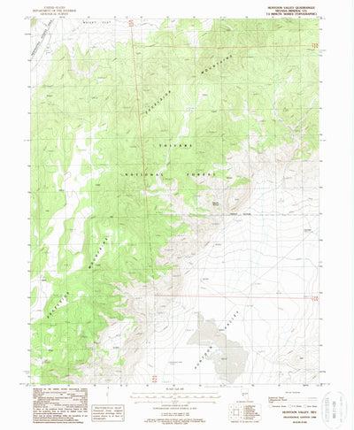 United States Geological Survey Huntoon Valley, NV (1988, 24000-Scale) digital map
