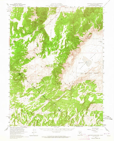 United States Geological Survey Huntoon Valley, NV-CA (1958, 62500-Scale) digital map