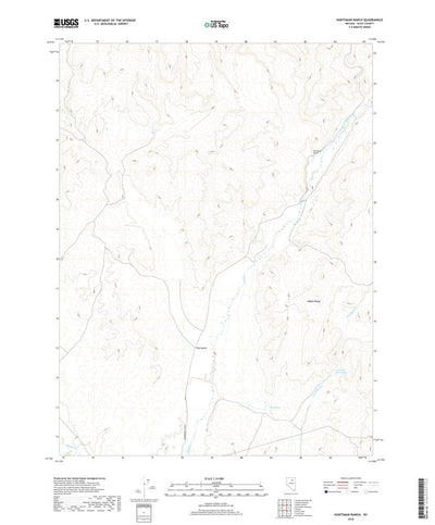 United States Geological Survey Huntsman Ranch, NV (2018, 24000-Scale) digital map