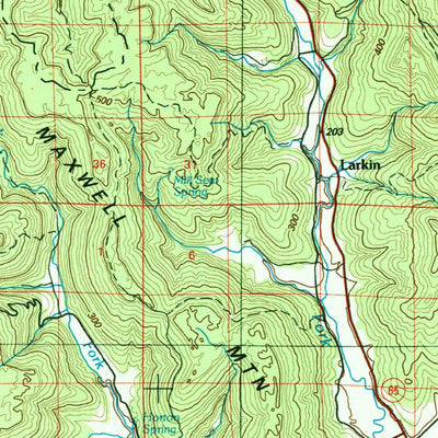 United States Geological Survey Huntsville, AL-TN (1984, 100000-Scale) digital map