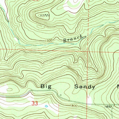 United States Geological Survey Huntsville, AR (1973, 24000-Scale) digital map