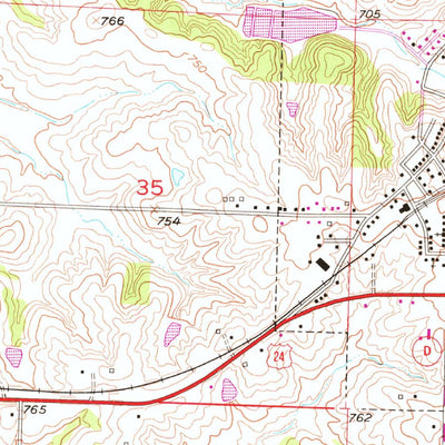 United States Geological Survey Huntsville, MO (1953, 24000-Scale) digital map