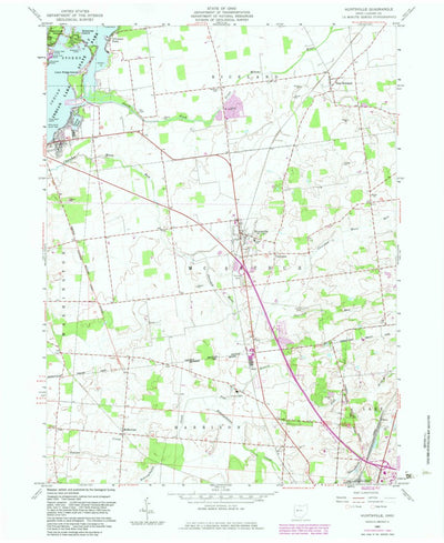 United States Geological Survey Huntsville, OH (1960, 24000-Scale) digital map