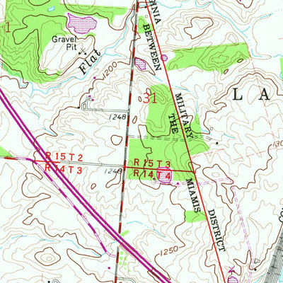 United States Geological Survey Huntsville, OH (1960, 24000-Scale) digital map