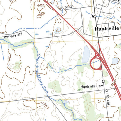 United States Geological Survey Huntsville, OH (2023, 24000-Scale) digital map