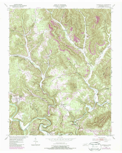 United States Geological Survey Huntsville, TN (1953, 24000-Scale) digital map