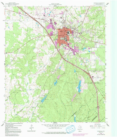 United States Geological Survey Huntsville, TX (1963, 24000-Scale) digital map