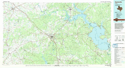 United States Geological Survey Huntsville, TX (1985, 100000-Scale) digital map