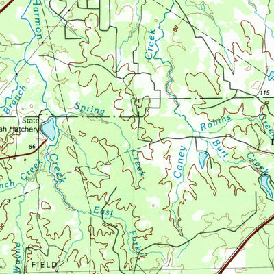 United States Geological Survey Huntsville, TX (1985, 100000-Scale) digital map