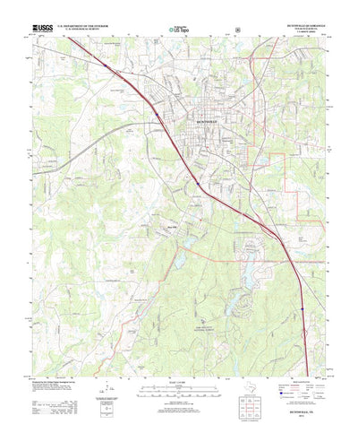 United States Geological Survey Huntsville, TX (2013, 24000-Scale) digital map