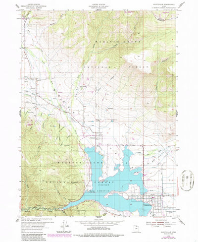 United States Geological Survey Huntsville, UT (1955, 24000-Scale) digital map