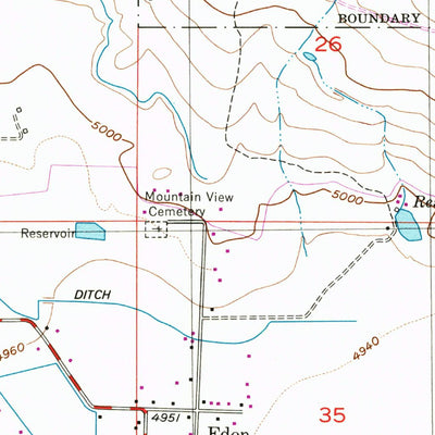 United States Geological Survey Huntsville, UT (1955, 24000-Scale) digital map