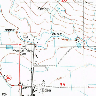 United States Geological Survey Huntsville, UT (1991, 24000-Scale) digital map