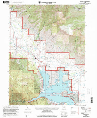 United States Geological Survey Huntsville, UT (1998, 24000-Scale) digital map