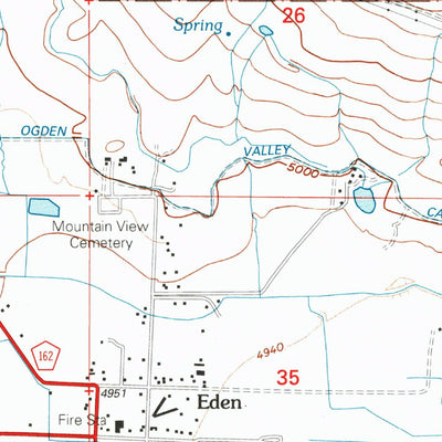 United States Geological Survey Huntsville, UT (1998, 24000-Scale) digital map