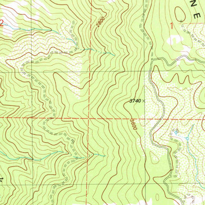 United States Geological Survey Hupa Mountain, CA (1982, 24000-Scale) digital map