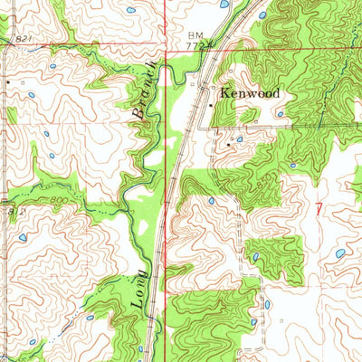 United States Geological Survey Hurdland, MO (1966, 24000-Scale) digital map