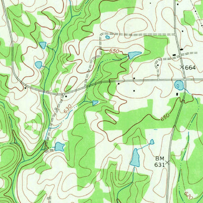 United States Geological Survey Hurdle Mills, NC (1968, 24000-Scale) digital map