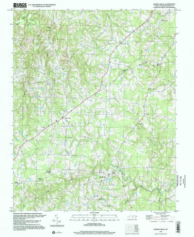 United States Geological Survey Hurdle Mills, NC (1997, 24000-Scale) digital map