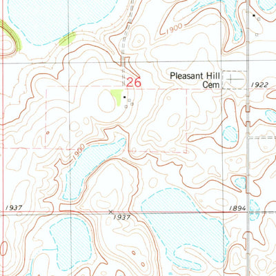 United States Geological Survey Hurdsfield, ND (1978, 24000-Scale) digital map