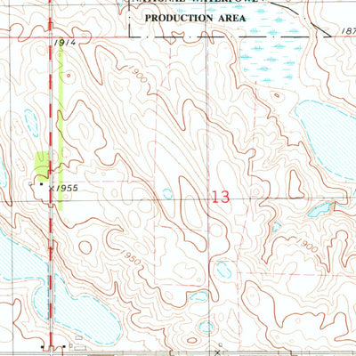 United States Geological Survey Hurdsfield, ND (1978, 24000-Scale) digital map