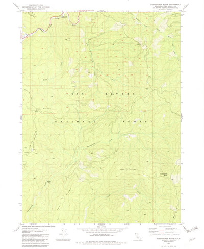 United States Geological Survey Hurdygurdy Butte, CA (1982, 24000-Scale) digital map