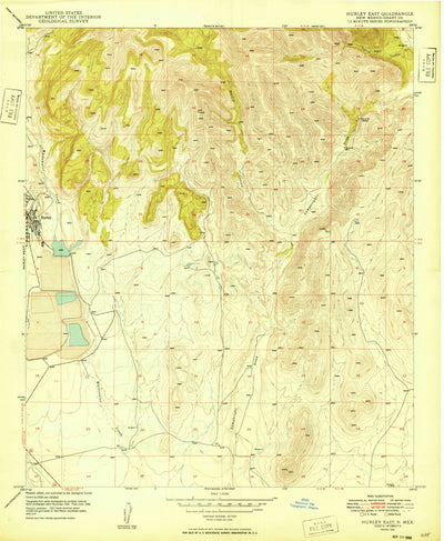 United States Geological Survey Hurley East, NM (1949, 24000-Scale) digital map