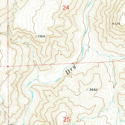 United States Geological Survey Hurley Flat, OR (1972, 24000-Scale) digital map