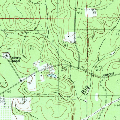 United States Geological Survey Hurley, MS-AL (1982, 24000-Scale) digital map