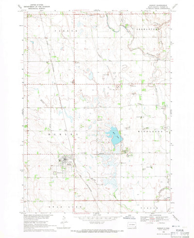 United States Geological Survey Hurley, SD (1968, 24000-Scale) digital map