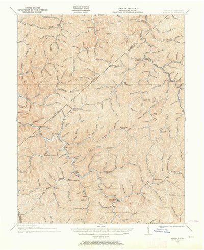 United States Geological Survey Hurley, VA-KY (1915, 62500-Scale) digital map