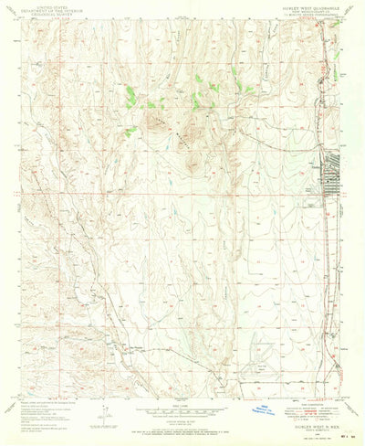 United States Geological Survey Hurley West, NM (1949, 24000-Scale) digital map