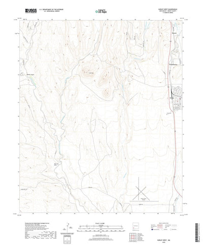 United States Geological Survey Hurley West, NM (2020, 24000-Scale) digital map