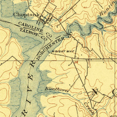 United States Geological Survey Hurlock, MD (1905, 62500-Scale) digital map