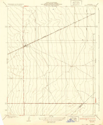 United States Geological Survey Huron, CA (1937, 31680-Scale) digital map