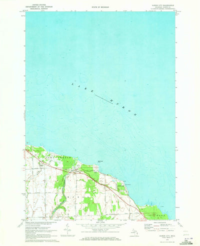 United States Geological Survey Huron City, MI (1970, 24000-Scale) digital map