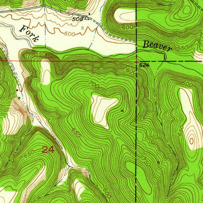 United States Geological Survey Huron, IN (1948, 24000-Scale) digital map