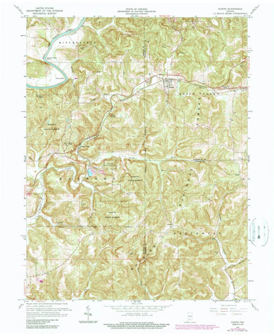 United States Geological Survey Huron, IN (1965, 24000-Scale) digital map