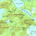 United States Geological Survey Huron Mountain, MI (1954, 62500-Scale) digital map
