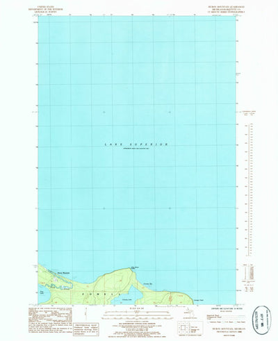 United States Geological Survey Huron Mountain, MI (1985, 24000-Scale) digital map